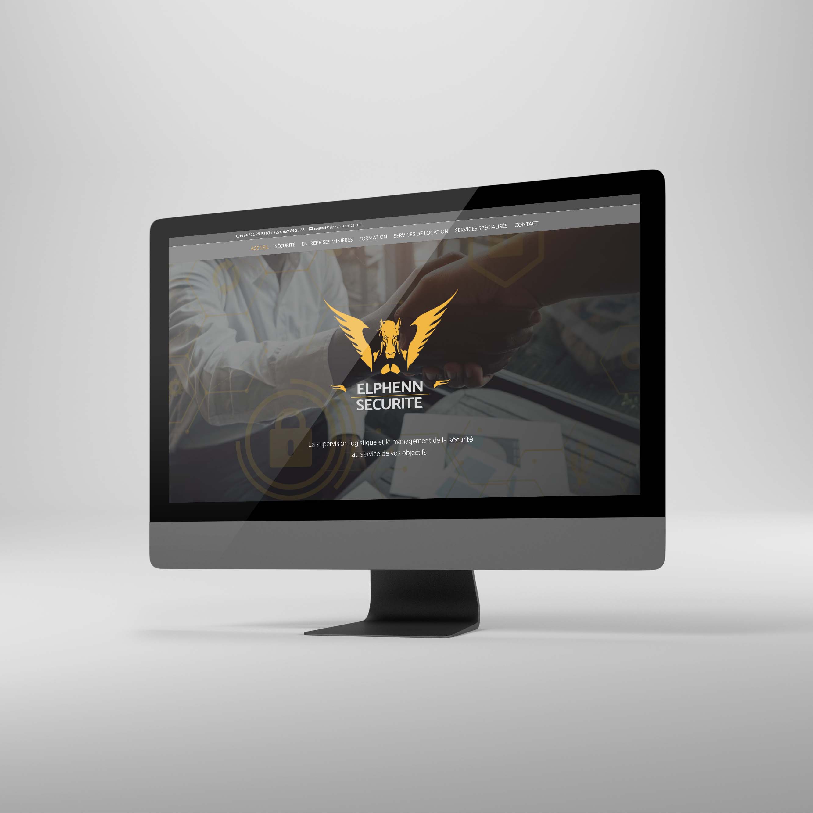 Desktop Screen Mockup Création site internet et communication entreprise