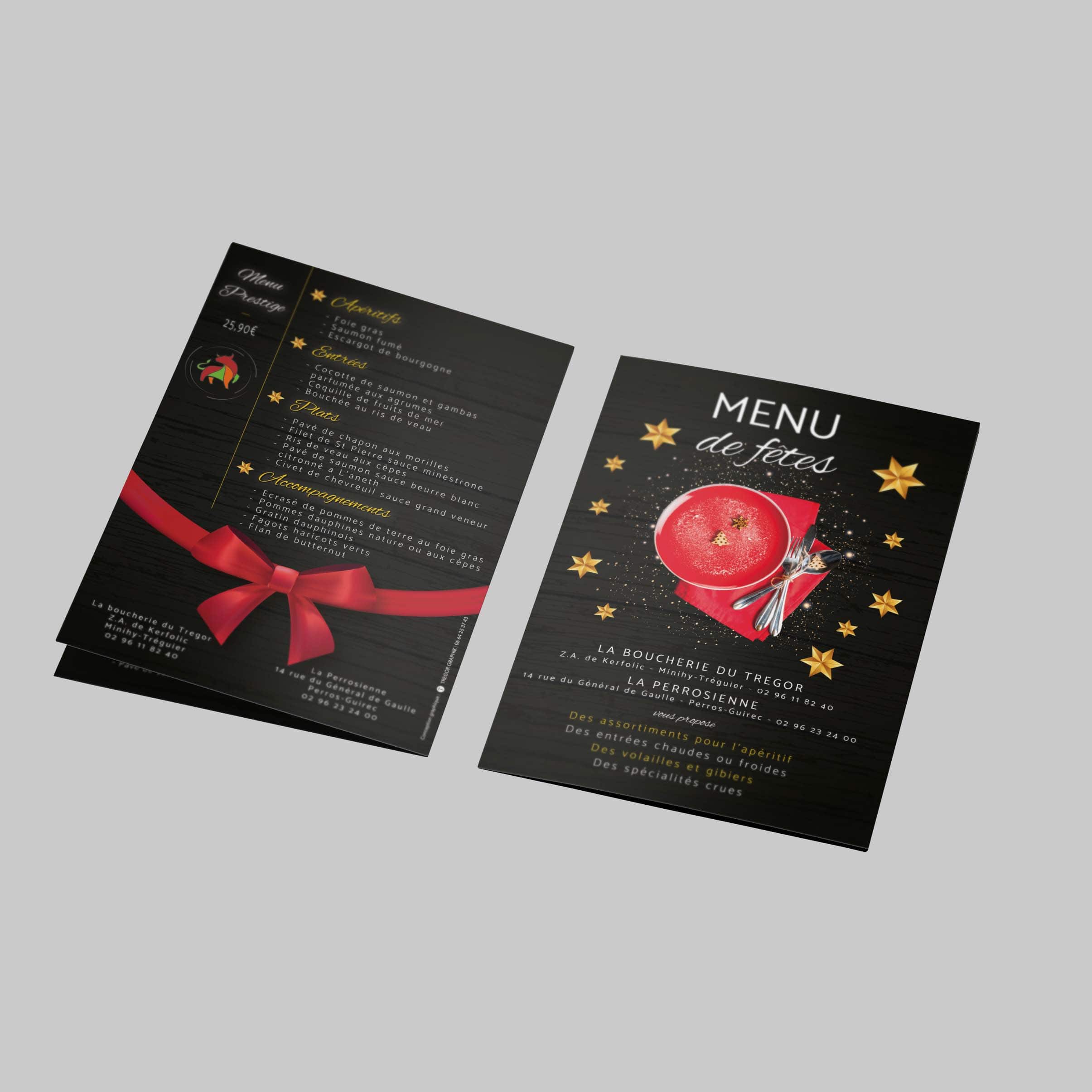 Mockups Design Menu de Noël