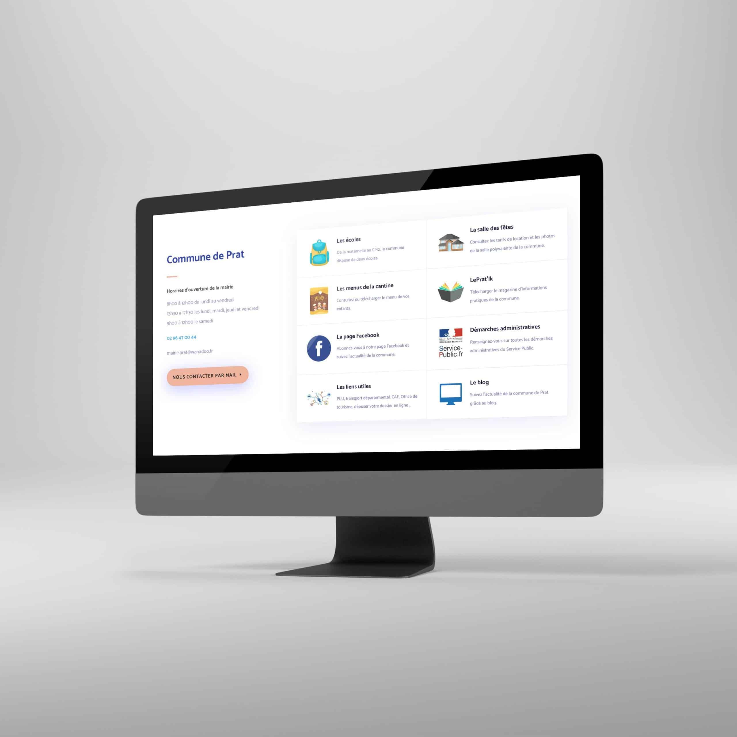 Site web mairie Prat