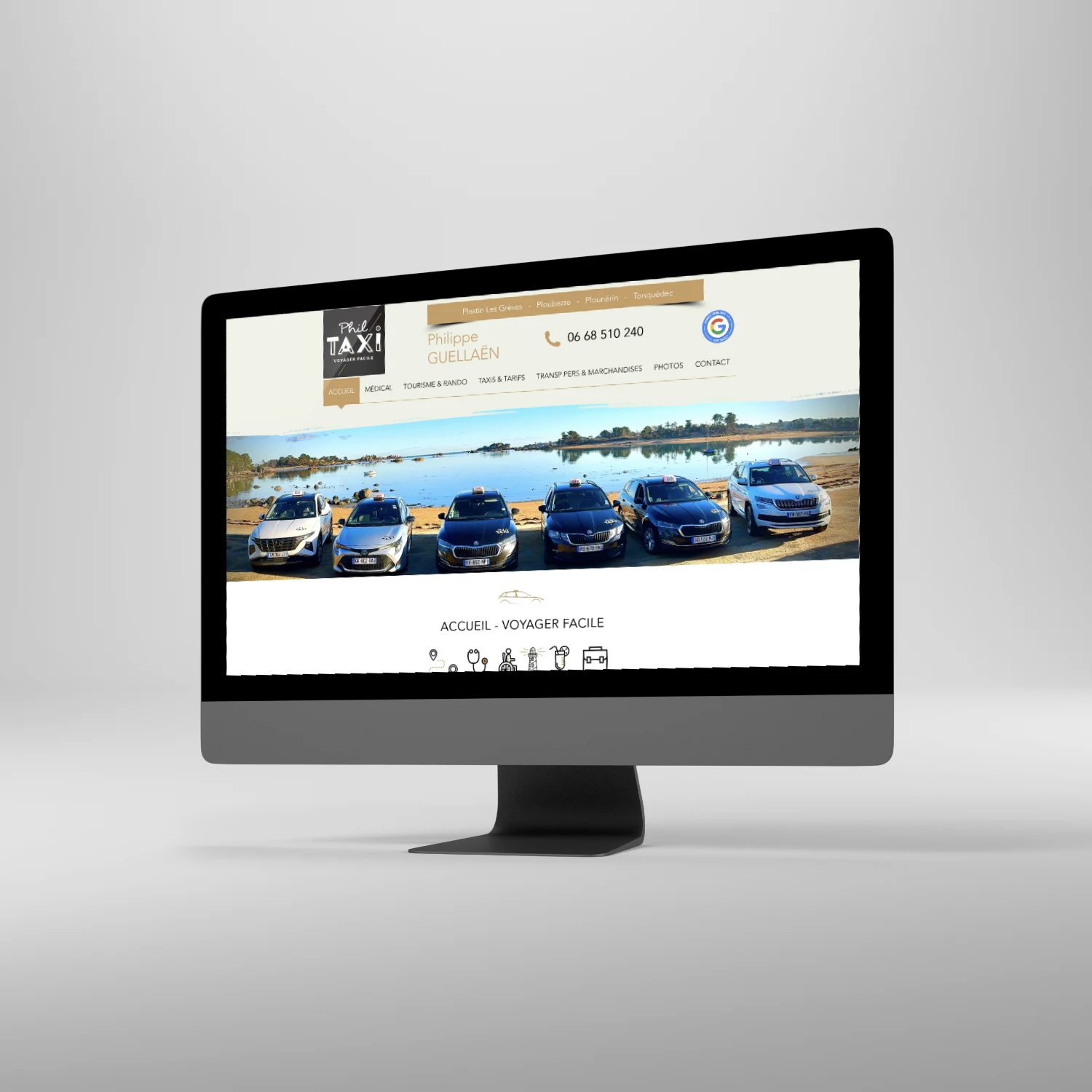 Rédaction contenu site web Phil Taxi