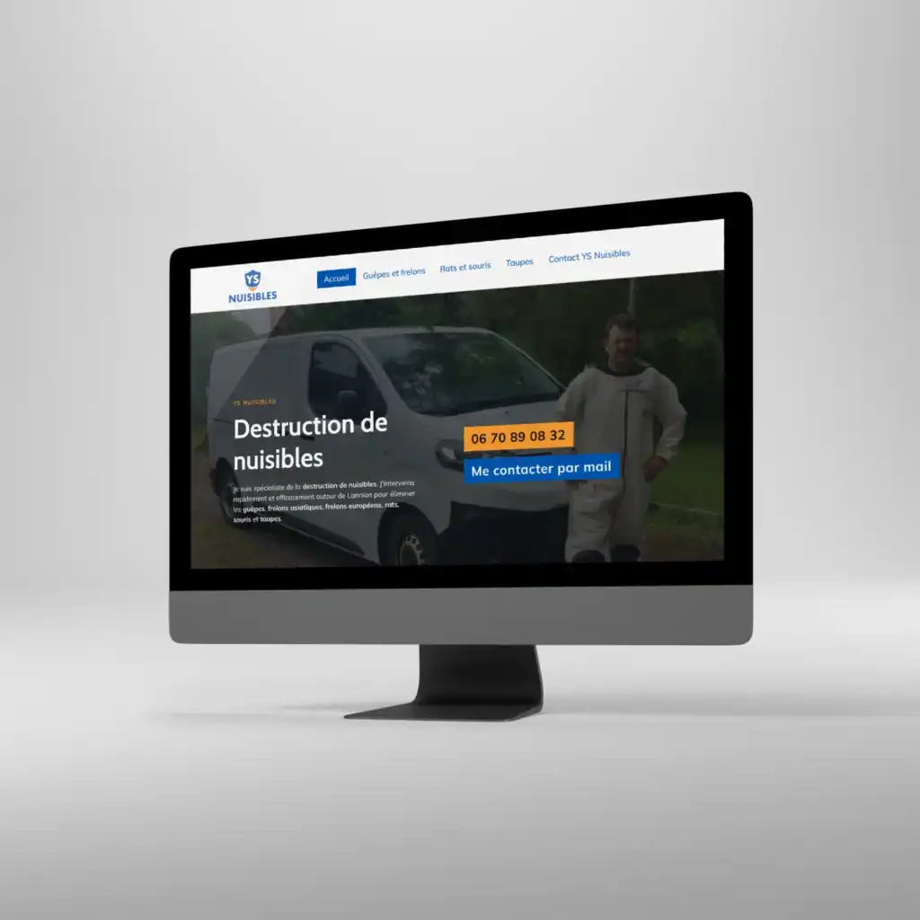 site web YS Nuisibles lannion