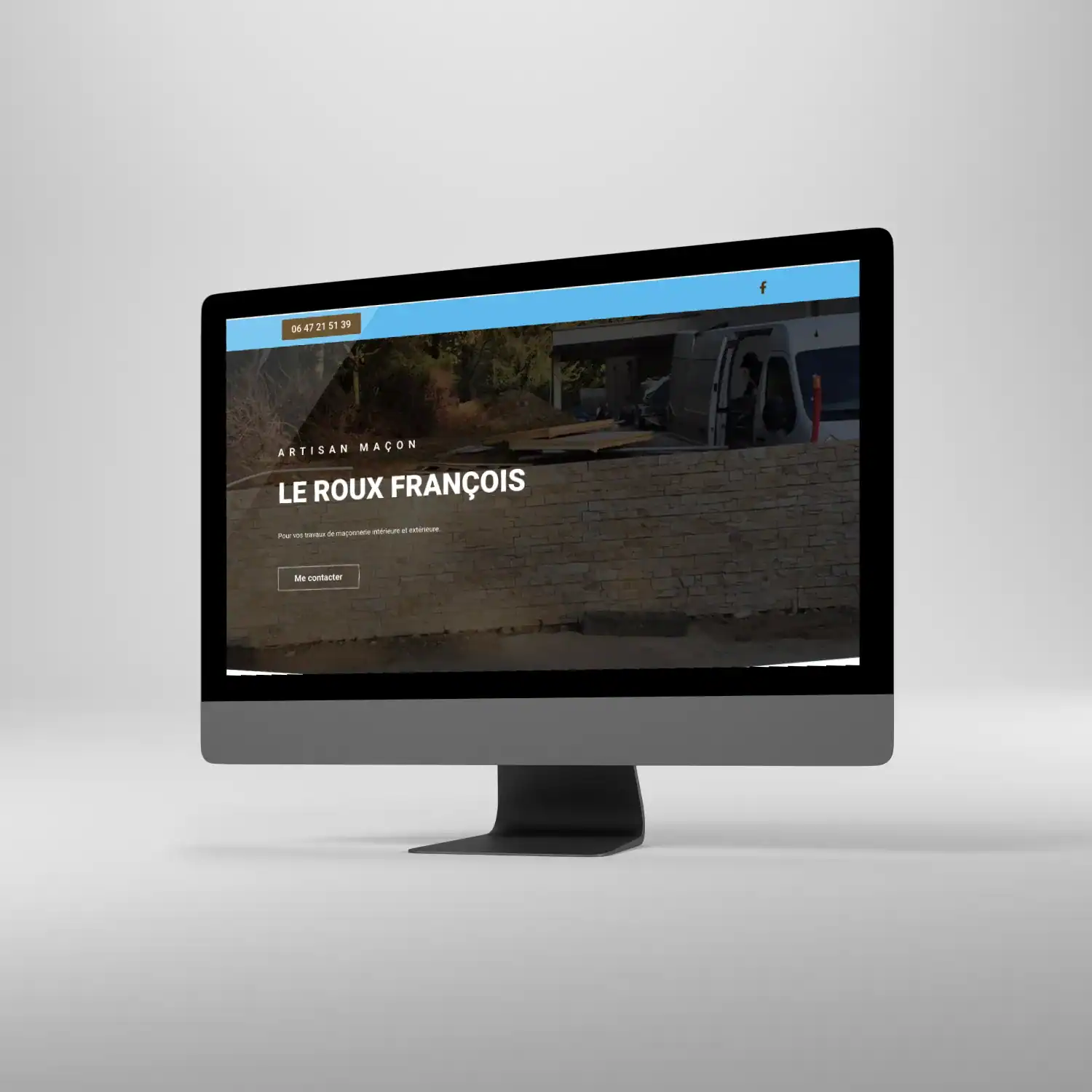 Mockup Site web - Le roux françois maçon
