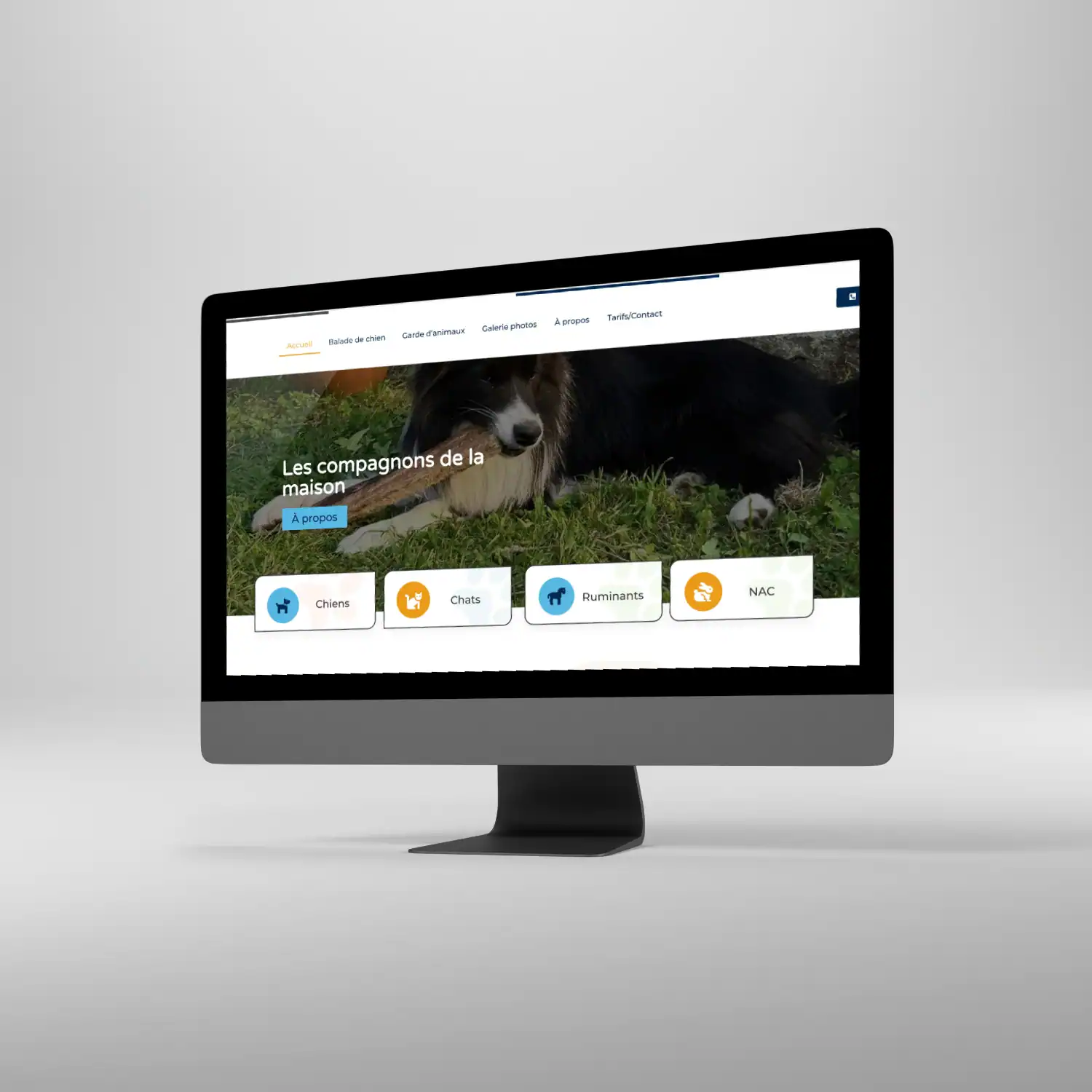 Mockup Site web - les compagnons de la maison