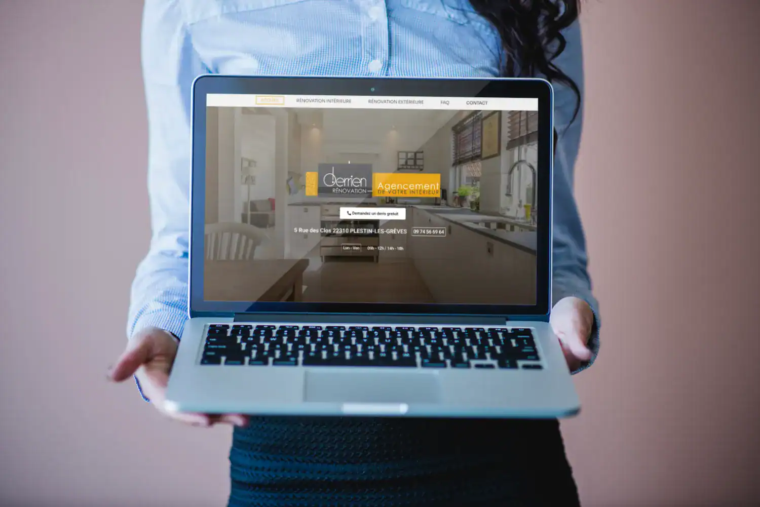 Mockup site web 2 - Derrien rénovation